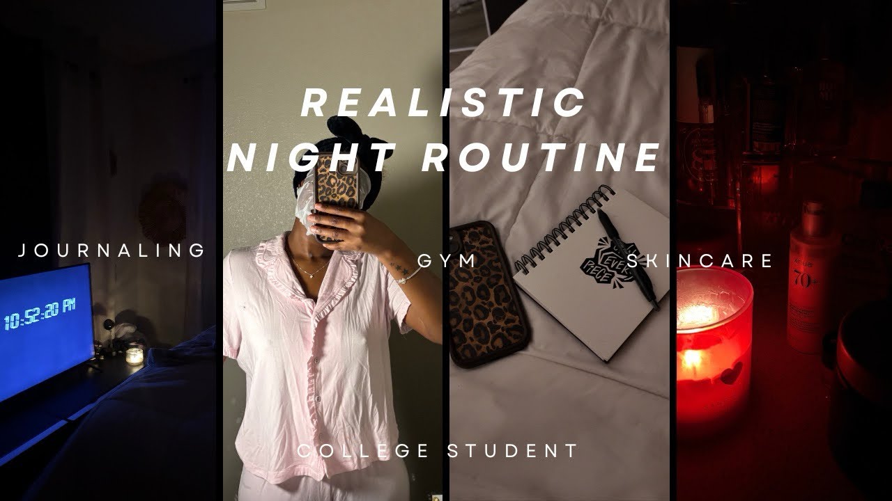 REALISTIC NIGHT ROUTINE 🌙| Skincare | Workout | Journaling | College student 