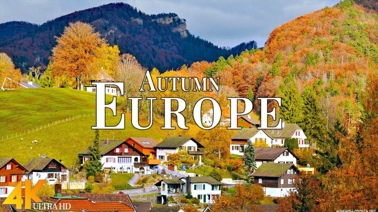 Autumn Europe 4K Ultra HD &bull; Enchanting Autumn Europe, Scenic Relaxation Film with Calming Music.