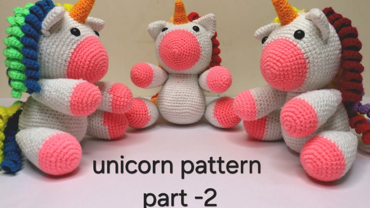 Crochet Unicorn Amigurumi. Easy Crochet Unicorn Amigurumi Part-2 🦄 🦄🦄. (Body) 