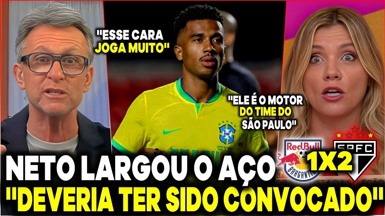 NETO REAGIU AO SÃO PAULO E NÃO POUPOU ELOGIOS A MARCOS ANTÔNIO ''É MIL VEZES MELHOR QUE O FABINHO''