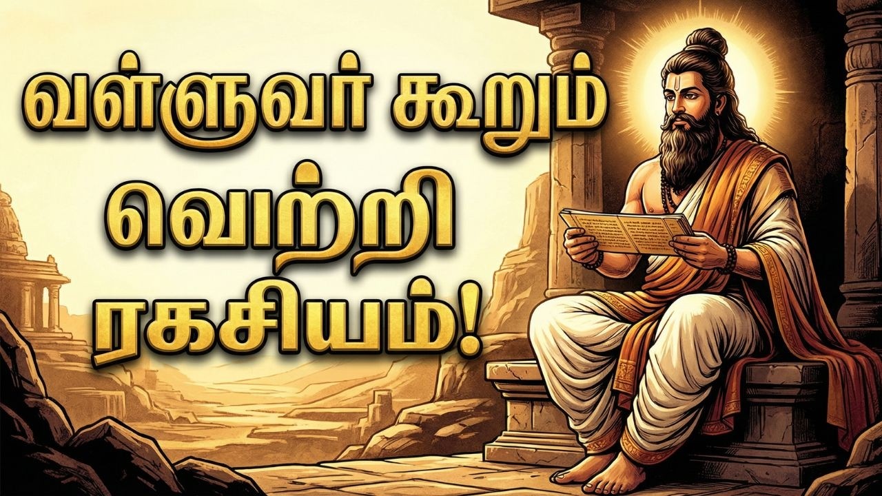வள்ளுவரின் வெற்றி ரகசியம்! உங்கள் வாழ்க்கையே மாறிவிடும். வெற்றியின் ரகசியம். 🤫