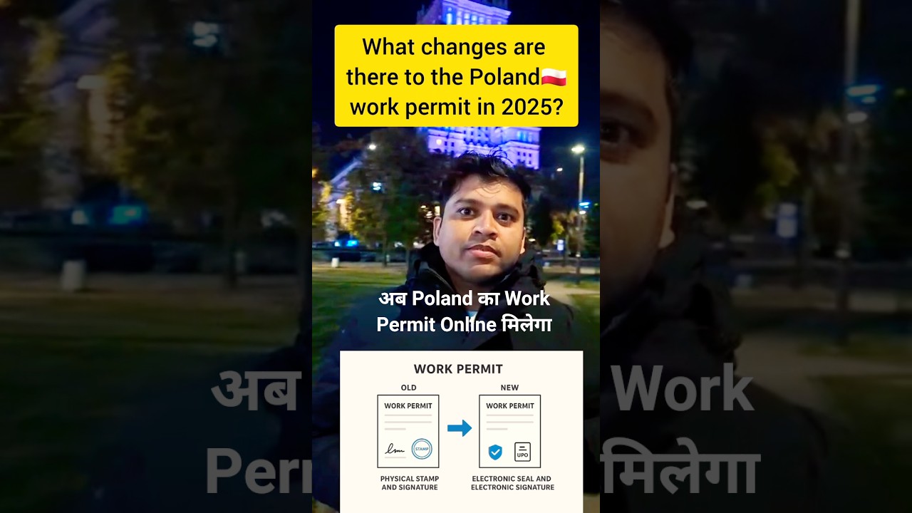 New Rules for Poland Work Permit | अब Poland 🇵🇱 का work permit online ही मिलेगा | #poland