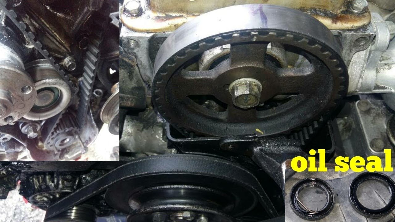 Tutorial - cara menukar timing belt & oil seal & bearing proton saga / iswara (Automotif)