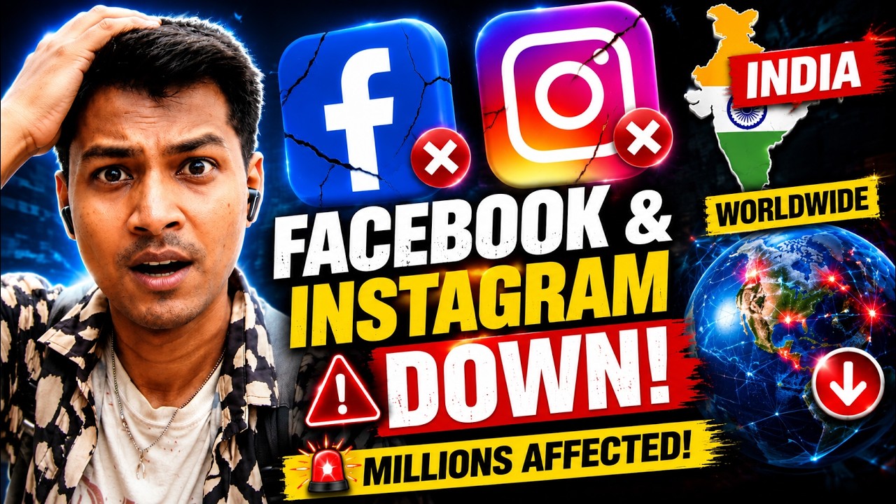 😳 What Happened to Facebook & Instagram? Massive Global Outage Reported LIVE!