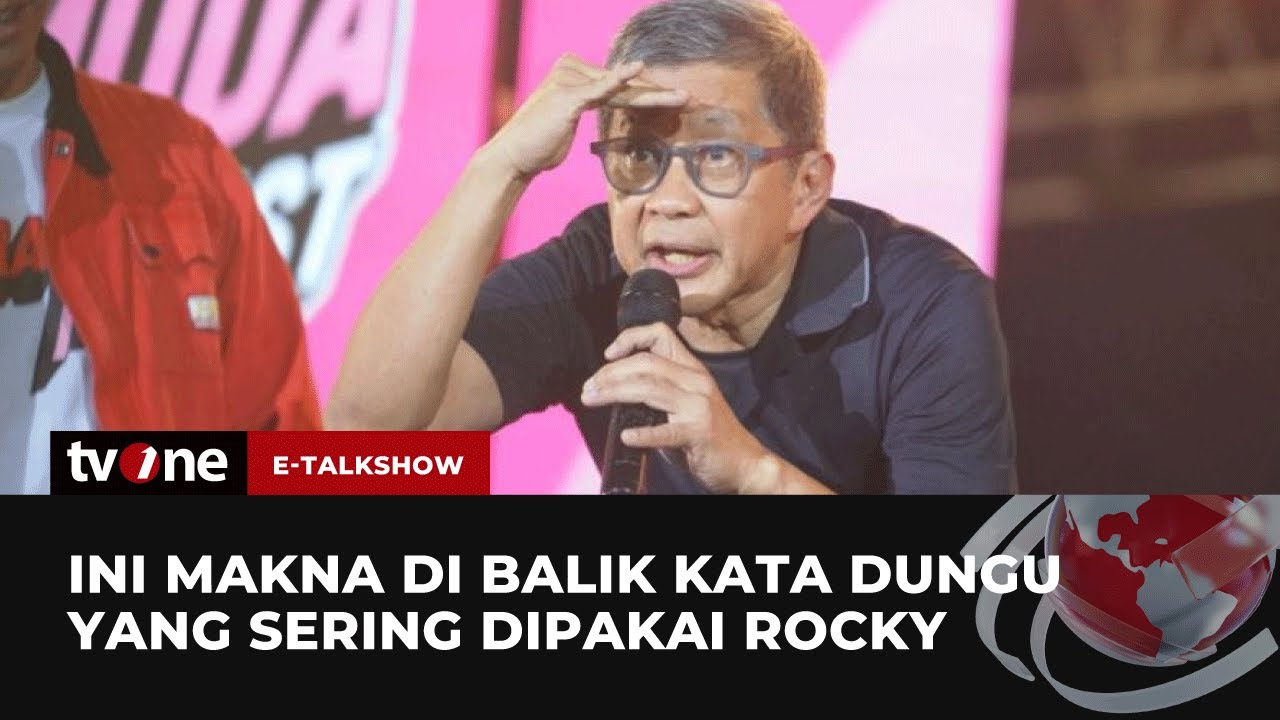 Bukan untuk Menghina, Ini Alasan Rocky Sering Melontarkan Kata Dungu | E-Talkshow tvOne