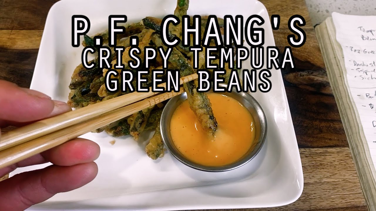 PF Chang's Crispy Tempura Green Beans | Woo Can Cook