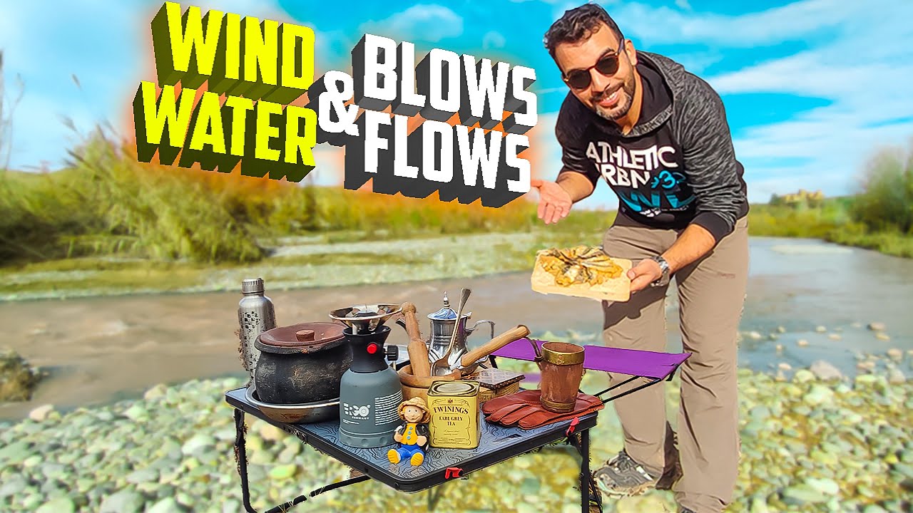 🍁Nature&rsquo;s Bliss: Rain, Rivers, and Delicious Food💦 نعيم الطبيعة: مطر، أنهار، والطعام الشهي 🐟 🔥
