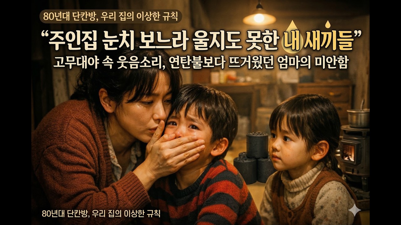 주인집 눈치 보느라 울지도 못한 내 새끼들… 고무대야 속 웃음소리
