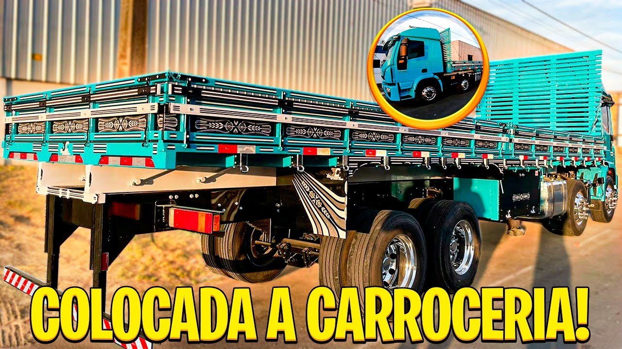 COLOCADO A CARROCERIA NO CAMINHÃO , FICOU LINDO 🔥🤩