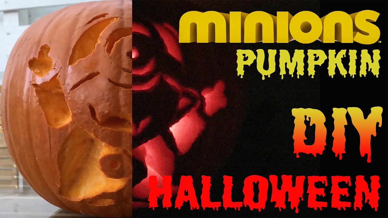 The Minions Dracula Pumpkin Tutorial DIY Instruction Fast Forward
