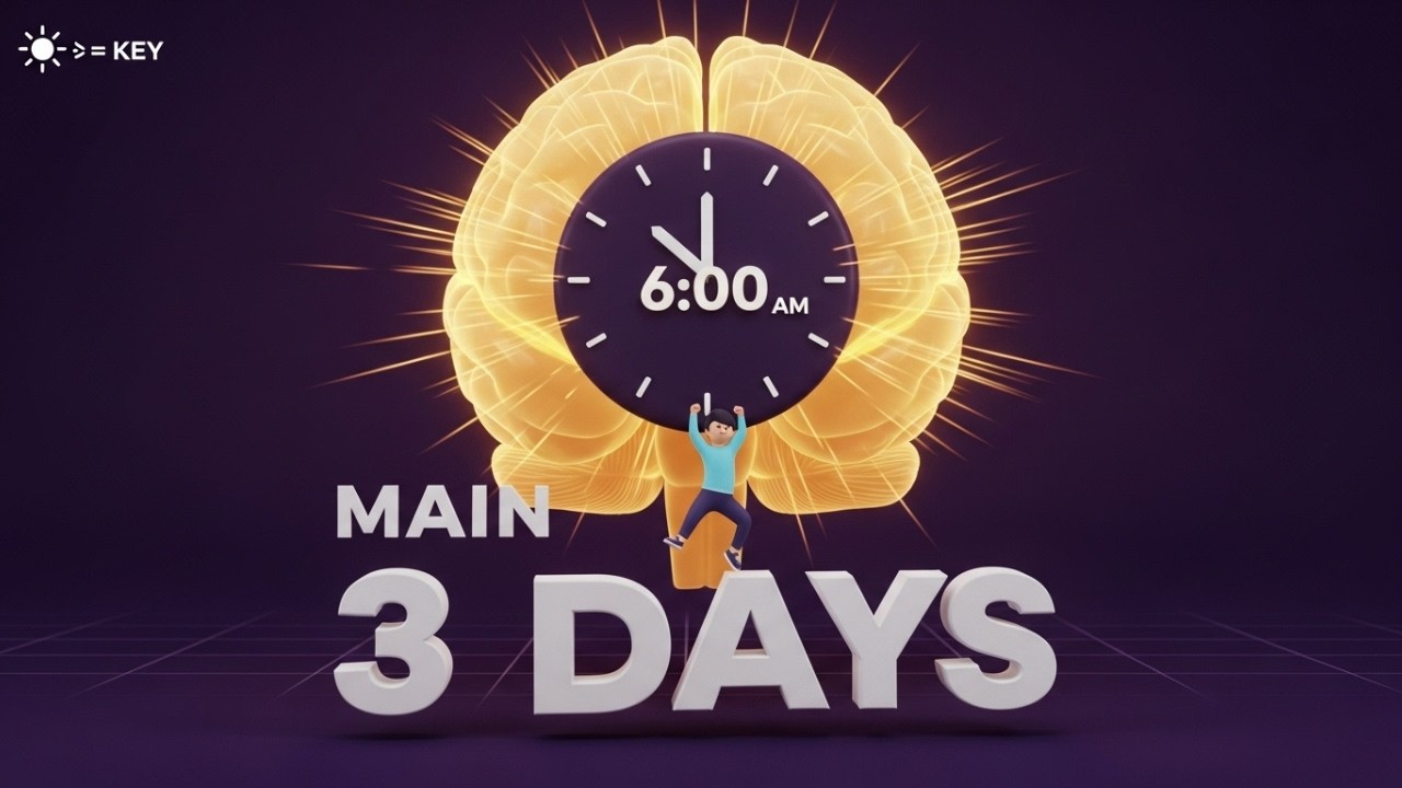 The 3-Day Sleep Hack That Rewired My Brain to Wake Up at 6AM (Science-Backed)