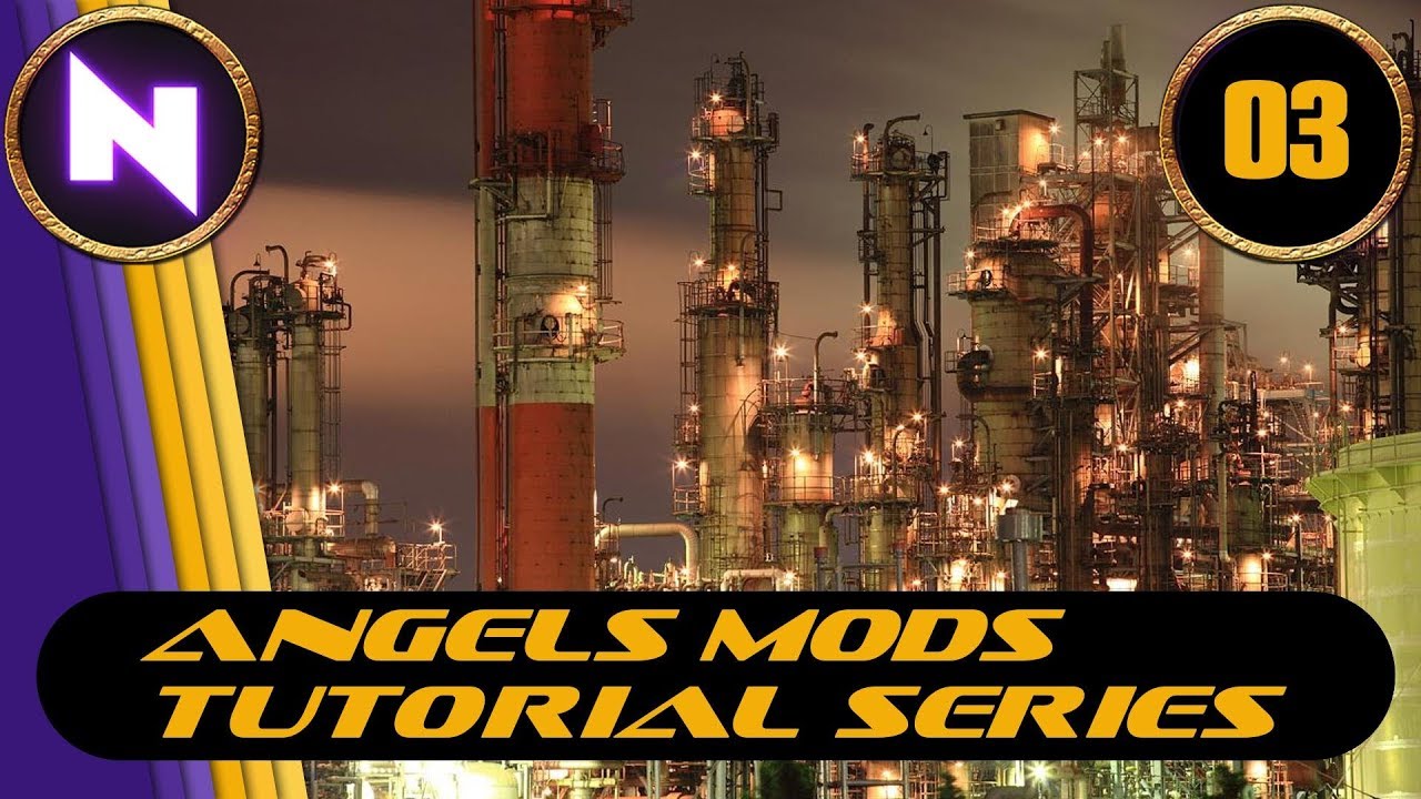 Factorio 0.16 - Angels Mods Tutorial Lets Play #3 TIN & LEAD REFINING