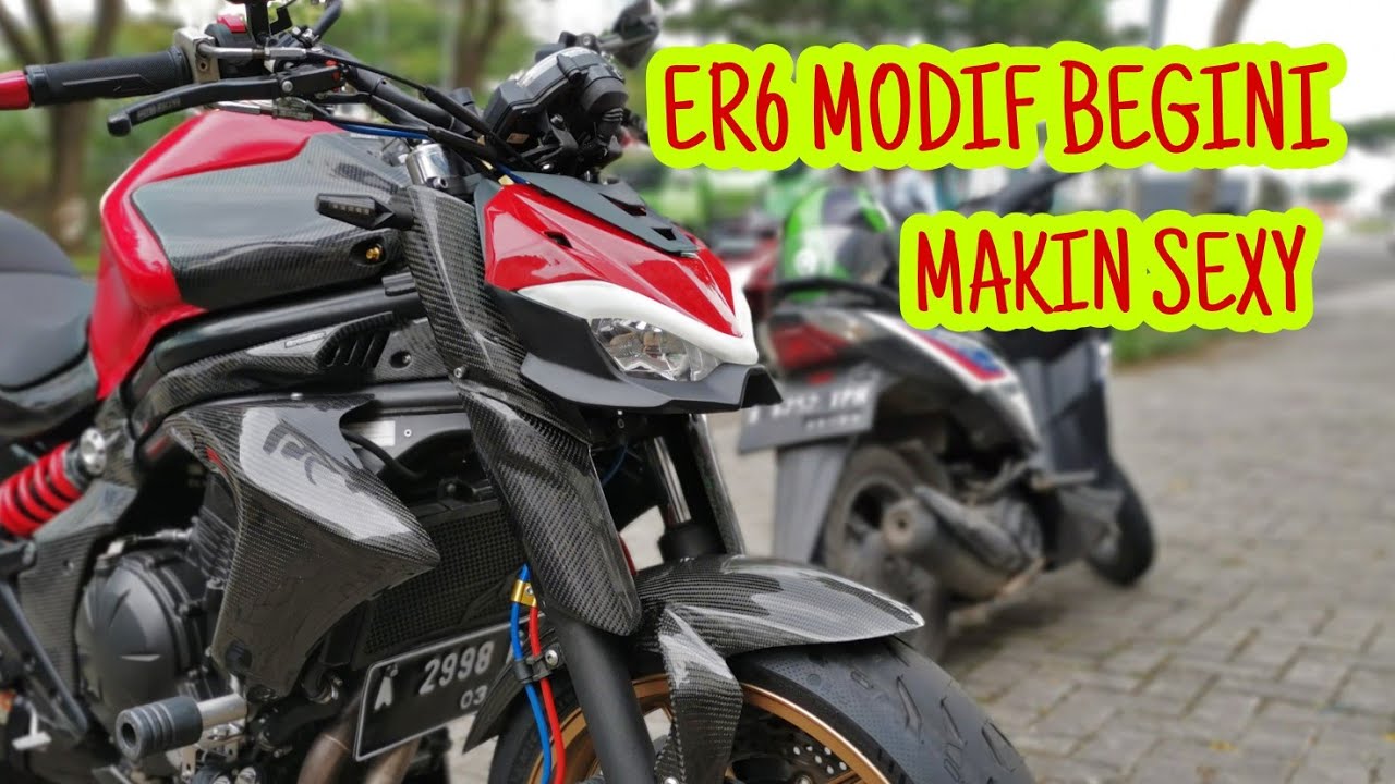 MODIF BEGINI MAKIN SEXY !!! KITA KASIH PAHAM CARANYA !!! KAWASAKI ER6N BERTAMPANG DUCATI (202220222)