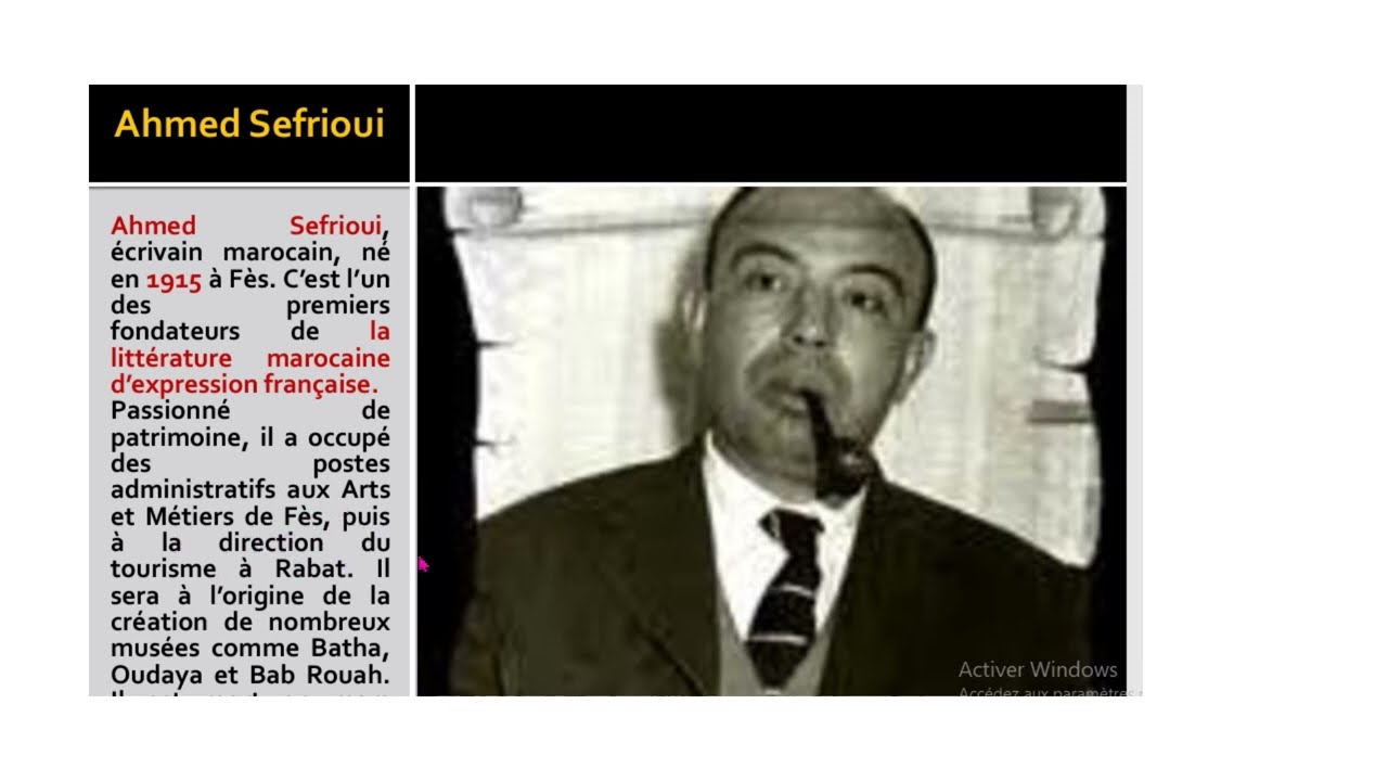 LA boîte à Merveilles  Ahmed Sefrioui  ملخص