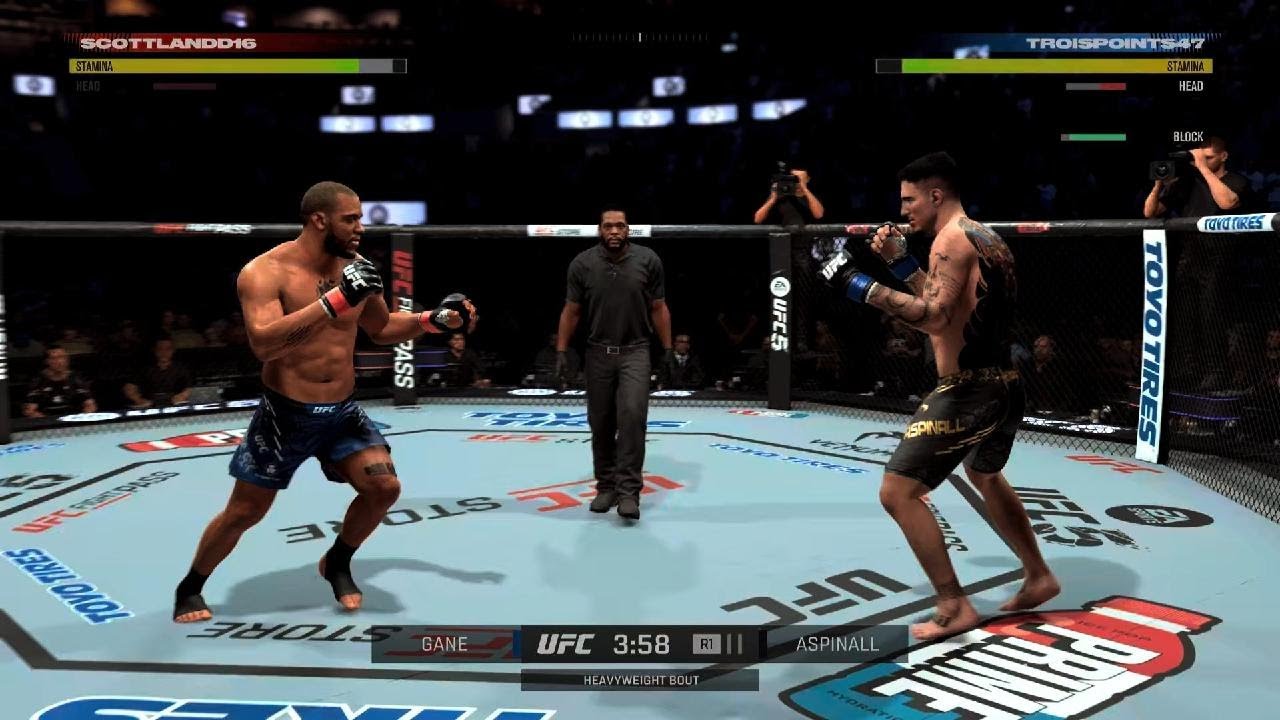 EA SPORTS UFC 5 Gane clean combo KO