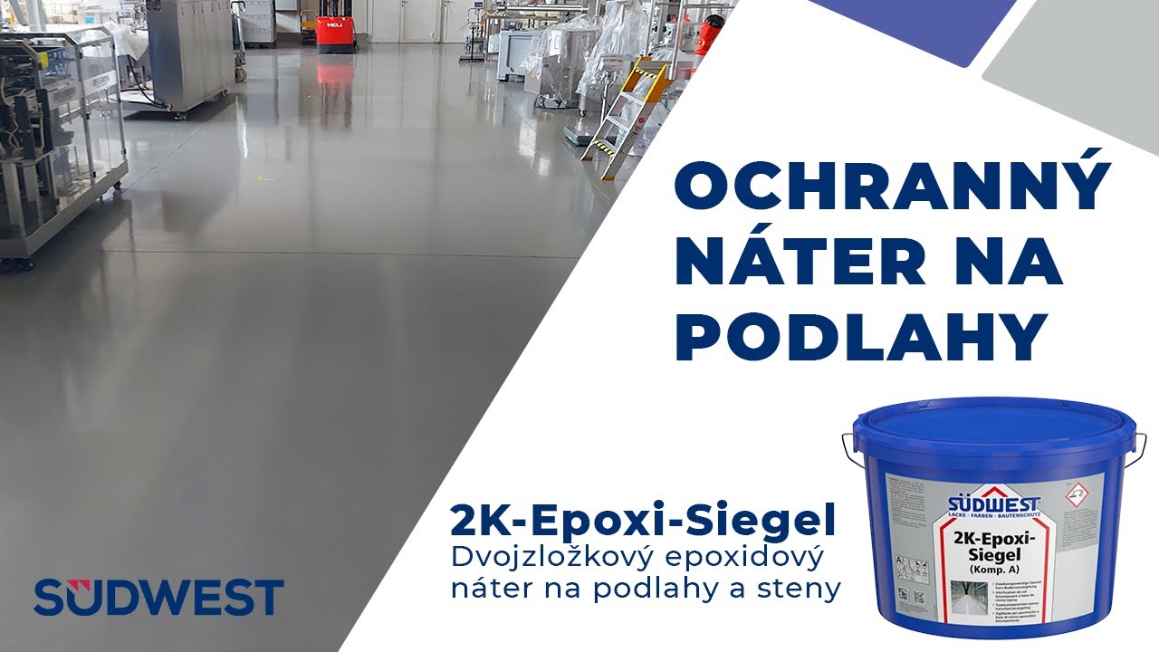 Dvojzložkov&yacute; epoxidov&yacute; n&aacute;ter na podlahy a steny | S&Uuml;DWEST 2K-Epoxi-Siegel