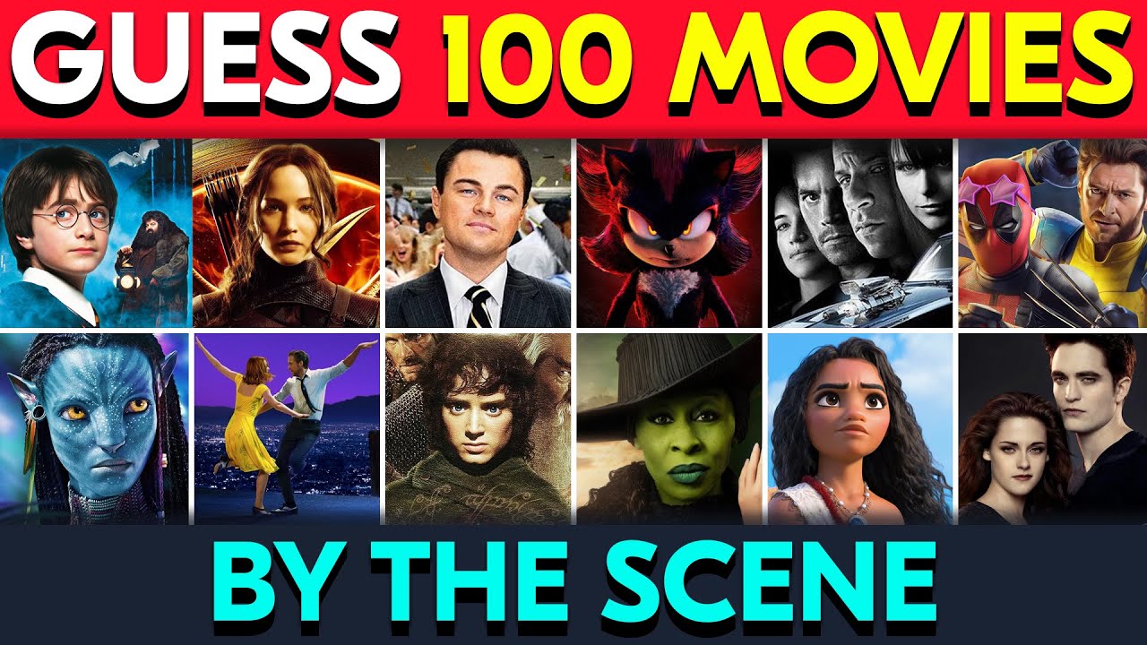 Guess 100 Movies by the Scene! 🎬 ✨ 100 Movies Challenge | Movie Quiz