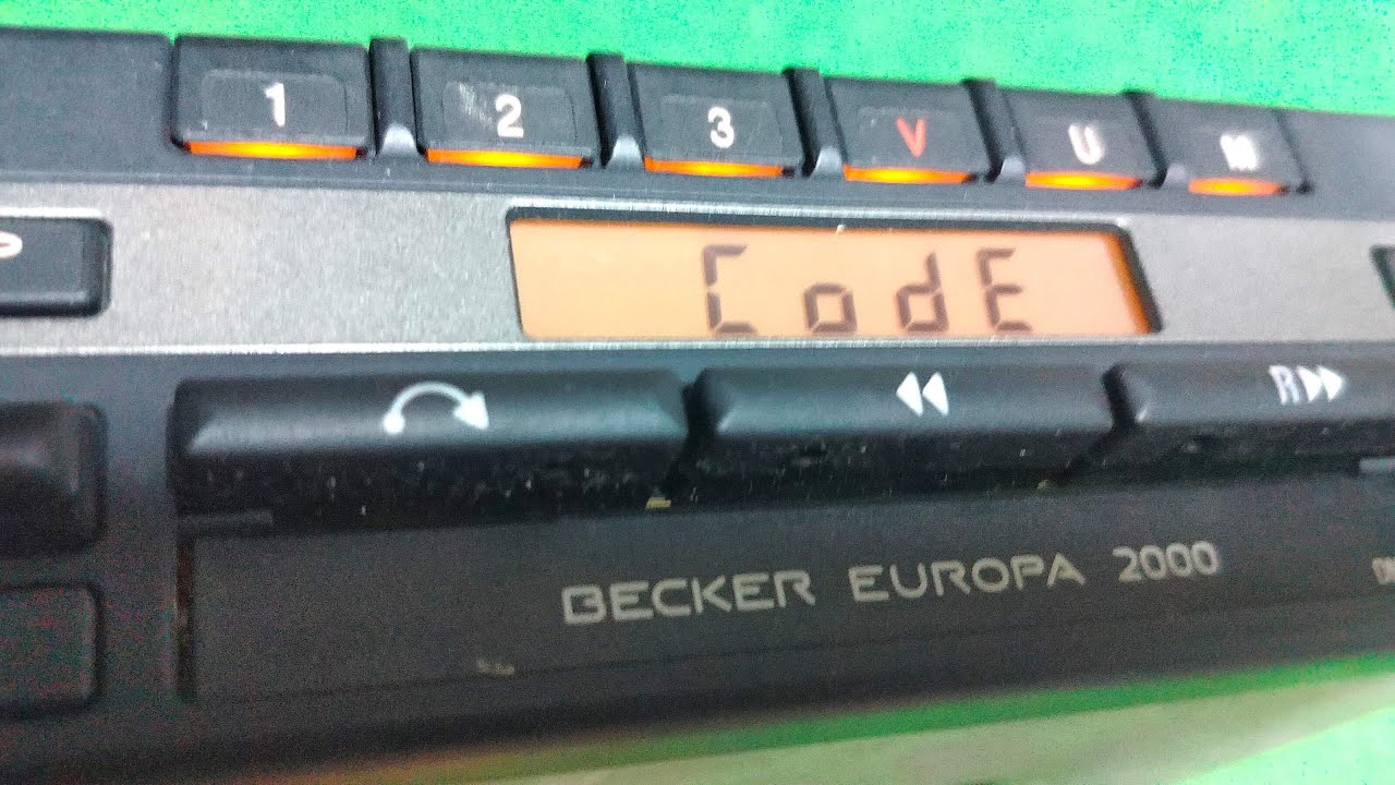 Klasyk Mercedes Becker Europa 2000 BE 1100 CODE i co dalej...