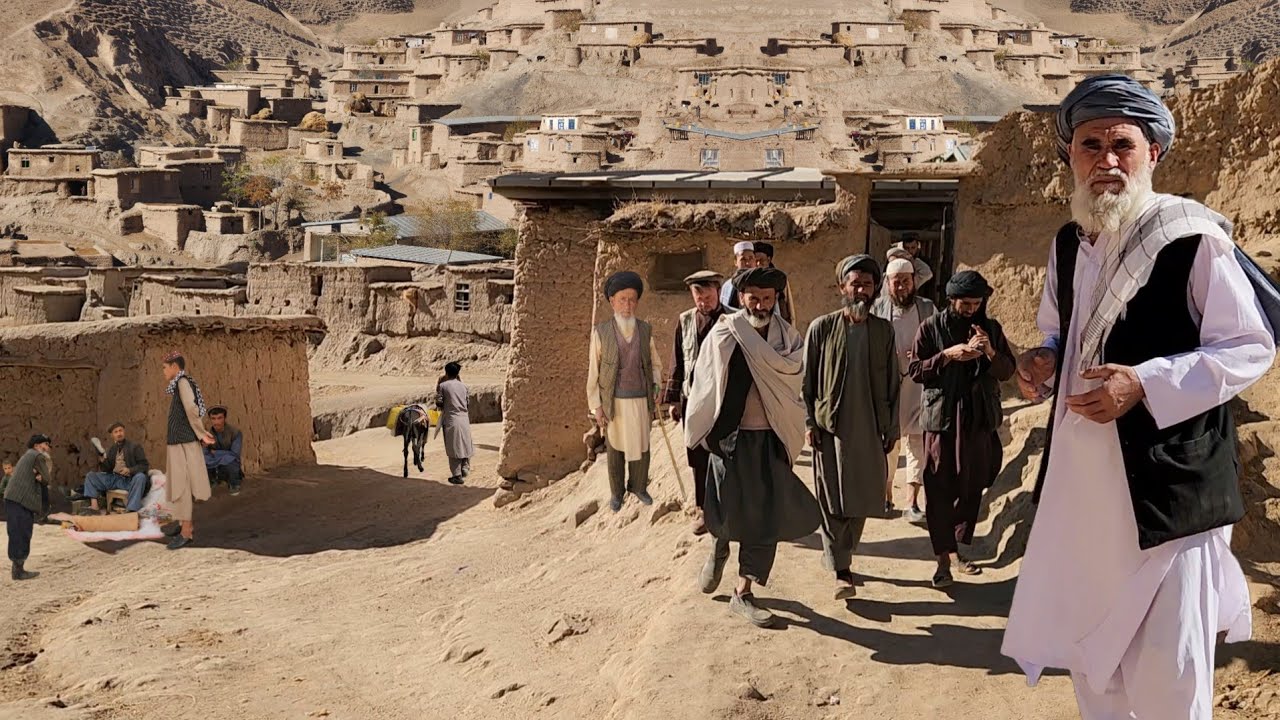 A trip to a deprived village in Afghanistan - The life of simple rural people among mountains | 4K