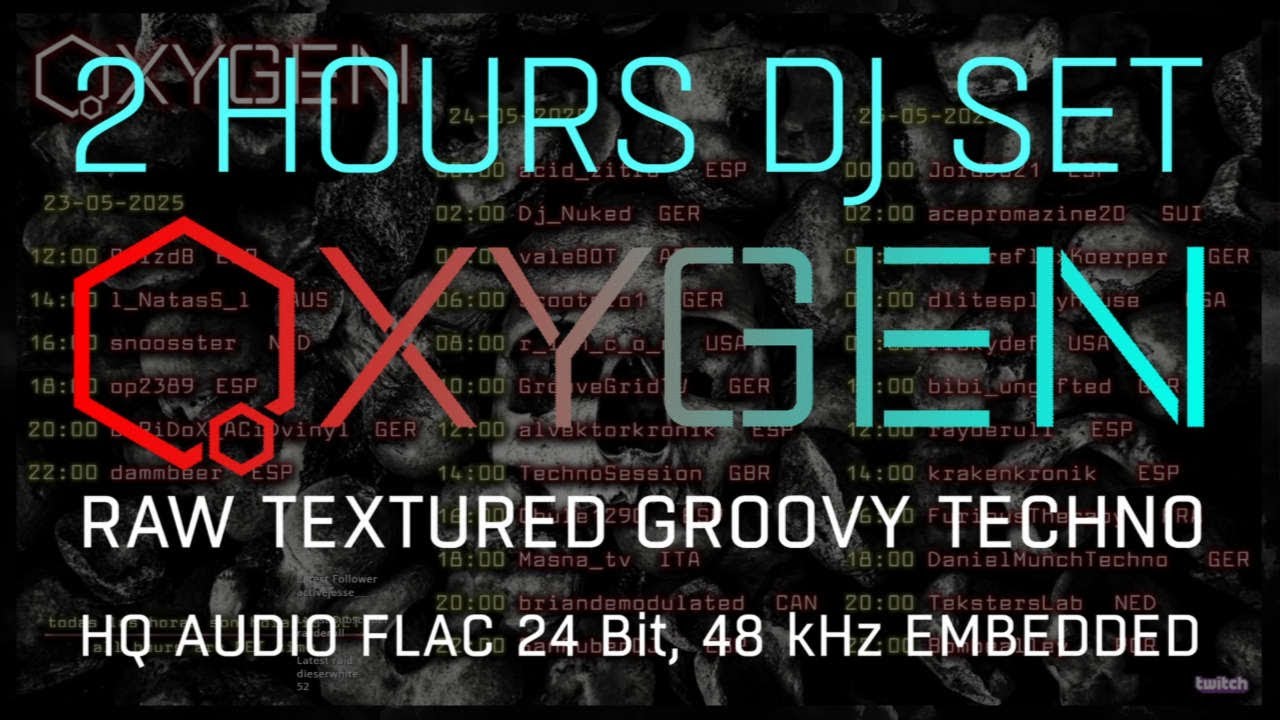 2 Hours Classic Raw Groove Techno DJ-Set @ OXYGEN