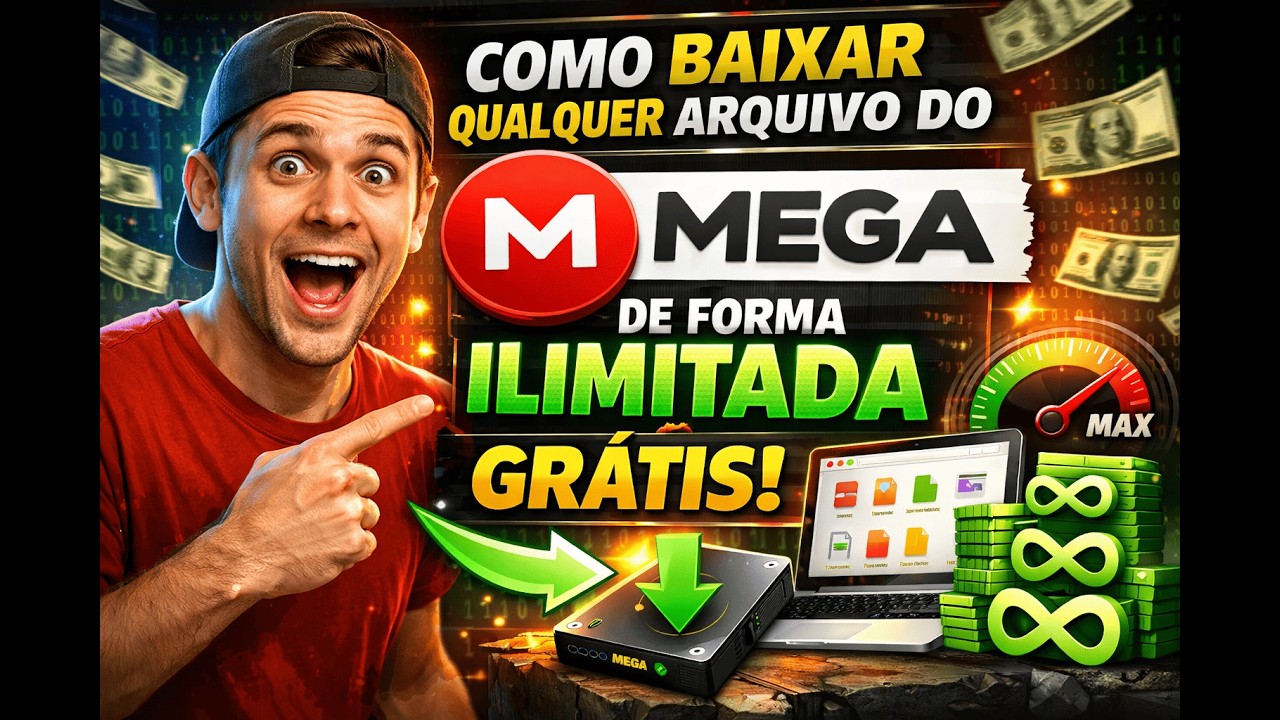Como baixar qualquer arquivo do Mega de forma ilimitada Gratis 2026