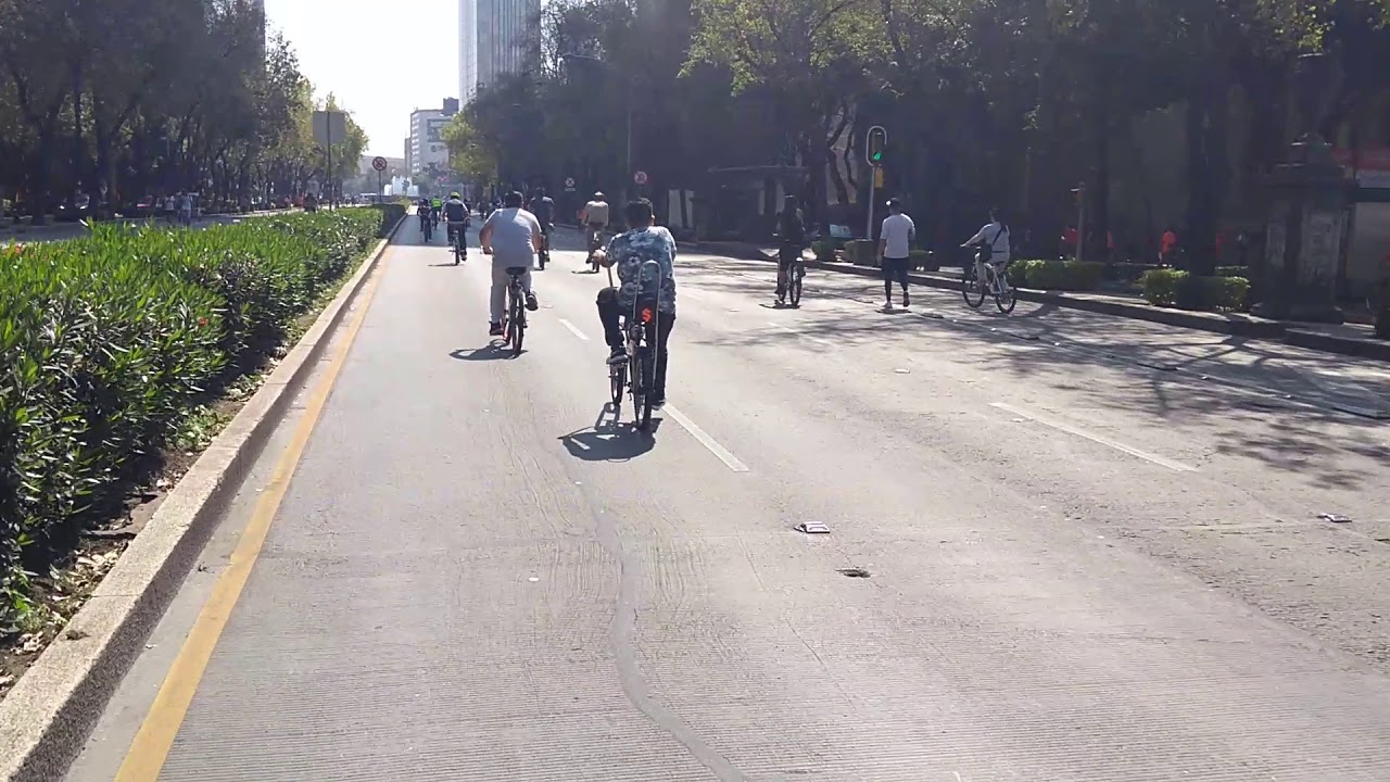 Bicicleta cl&aacute;sica vagabundo en el cicl&oacute;ton CDMX