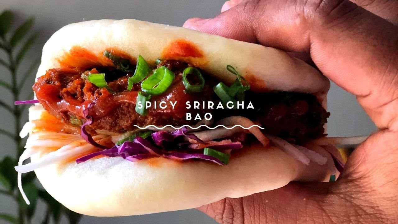 Spicy Sriracha Bao | Crispy Chicken Bao | By Chef Nehal Karkera