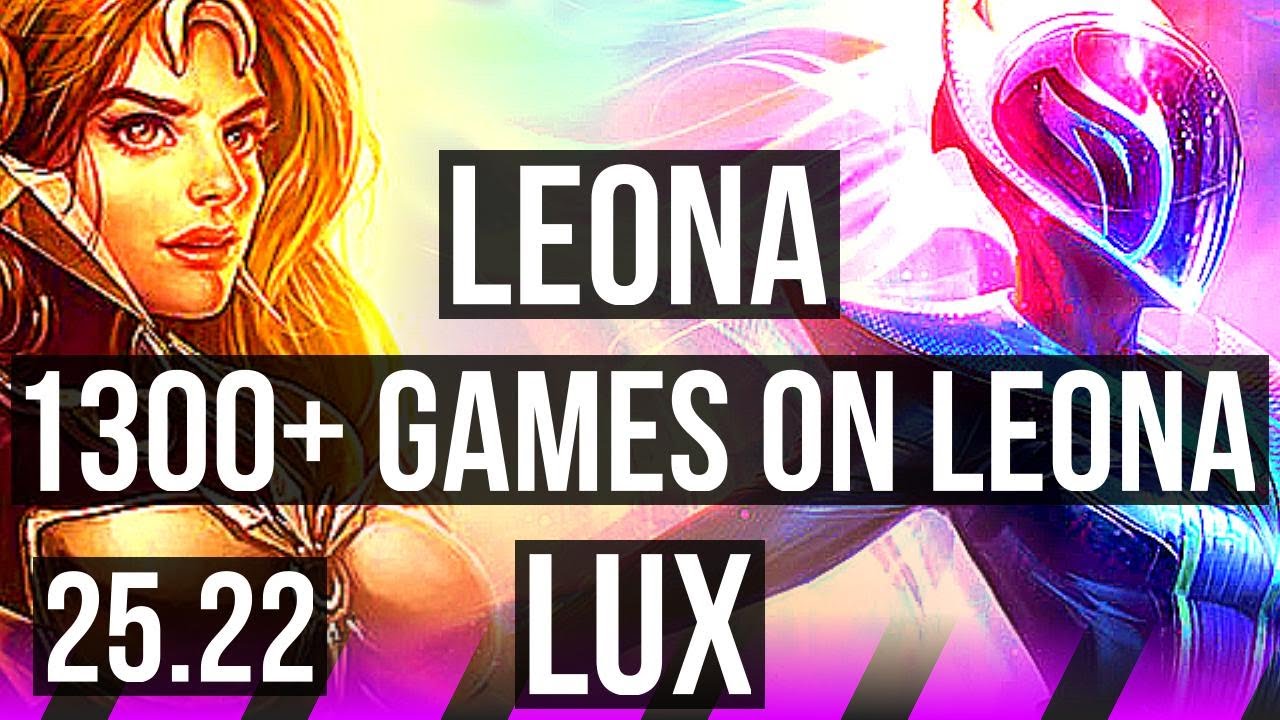 LEONA & Ashe vs LUX & Caitlyn (SUP) | 1300+ games | KR Grandmaster | 25.22