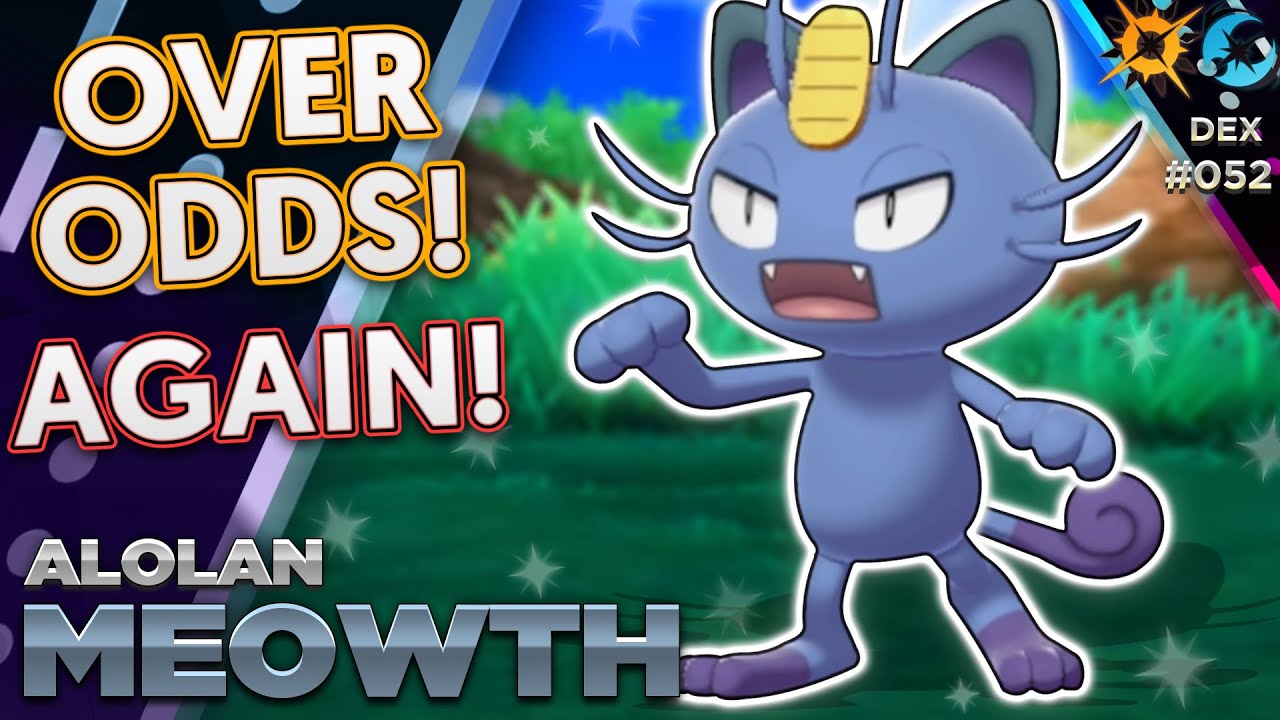 WHY DOES SOS HATE ME? Shiny Alolan Meowth! | Pokemon USUM Shiny Reaction | 324