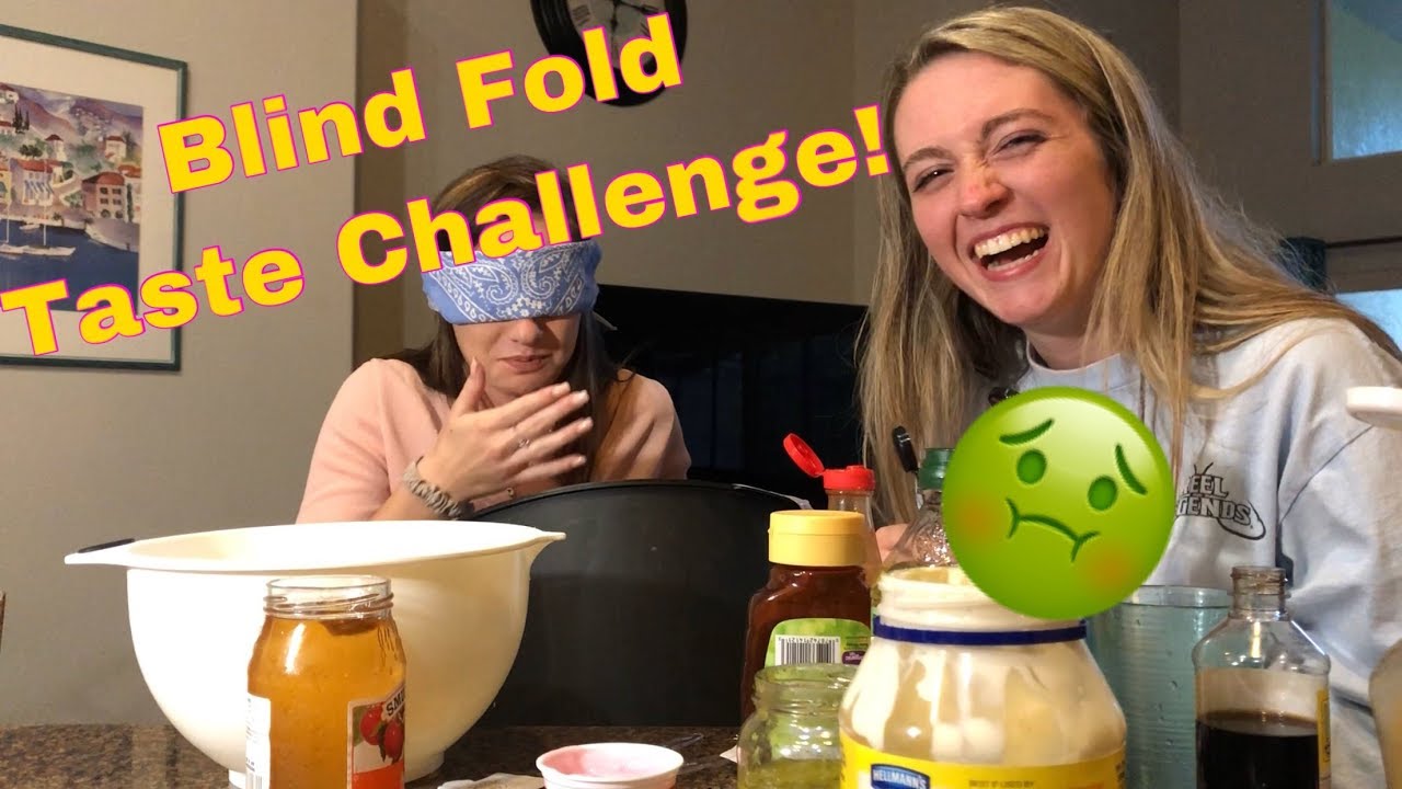 Blind Fold Taste Challenge! [Our first video]