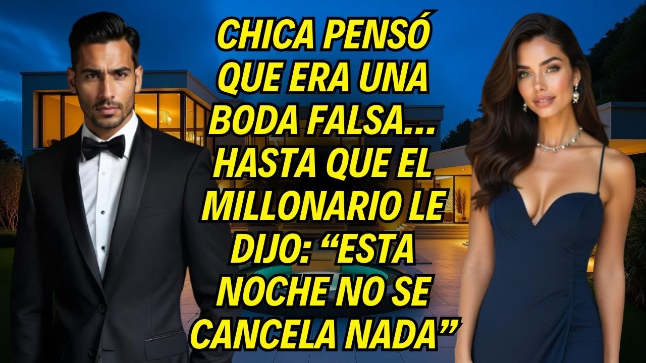 Chica Pensó Que Era Una Boda Falsa… Hasta Que El Millonario Le Dijo: “Esta Noche No Se Cancela Nada”