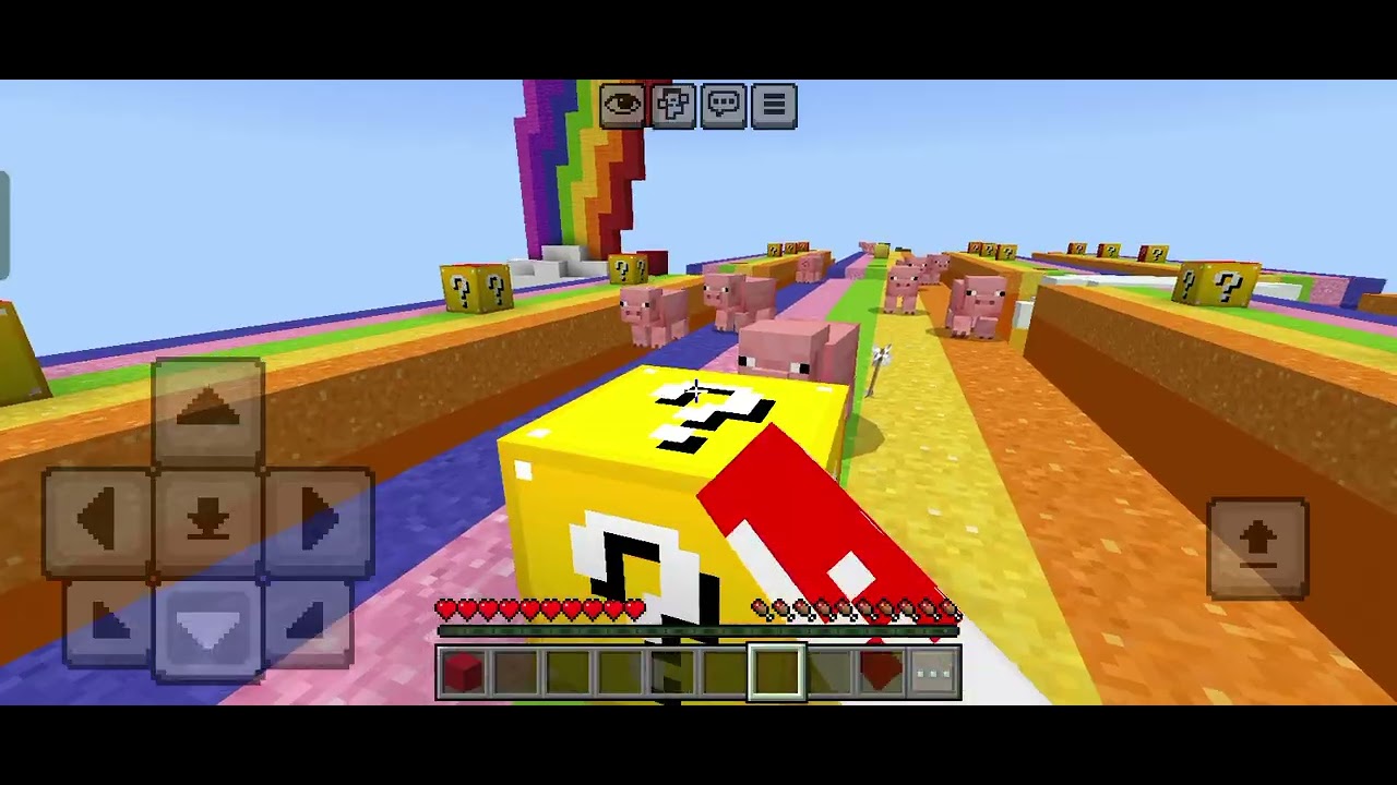 Minecraft lucky block race fun 