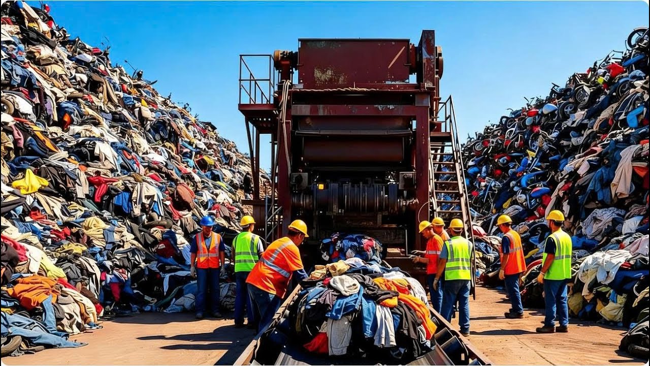 You Won’t Believe How Old Clothes Are Reborn Inside a Modern Recycling Factory