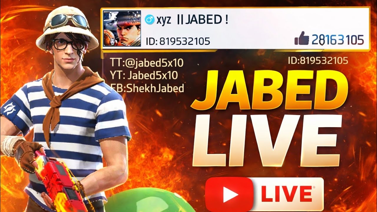 🔴Bangla Free Fire Live | Pro Gameplay | Jabed5x10