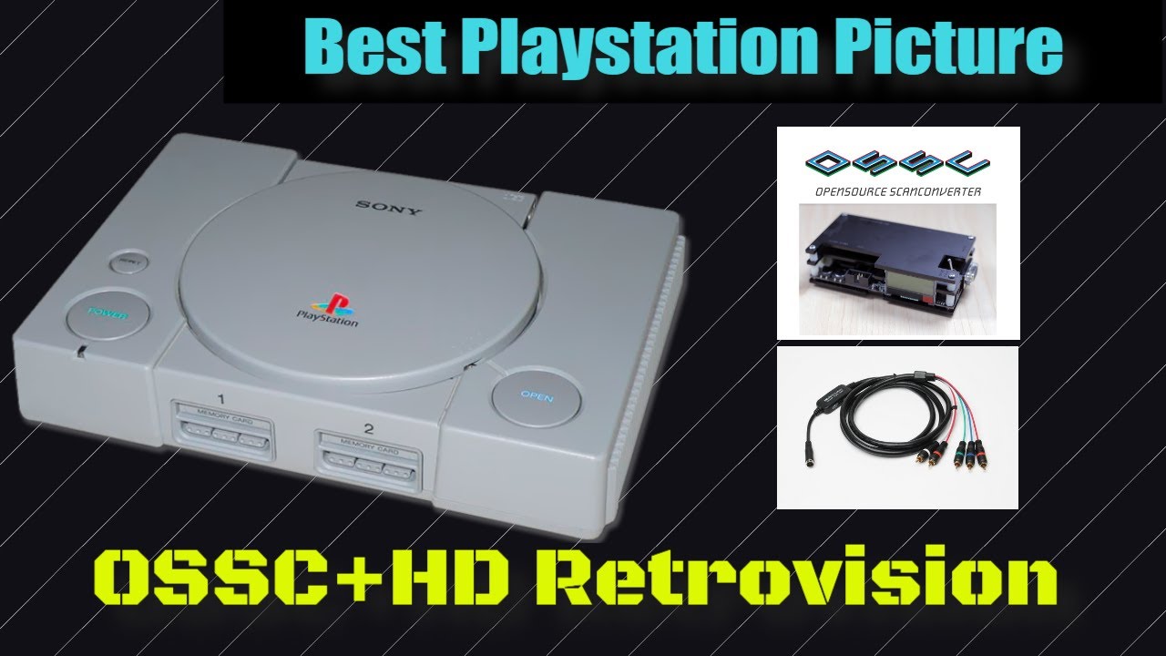Best OSSC PlayStation setup with HD Retrovision cables