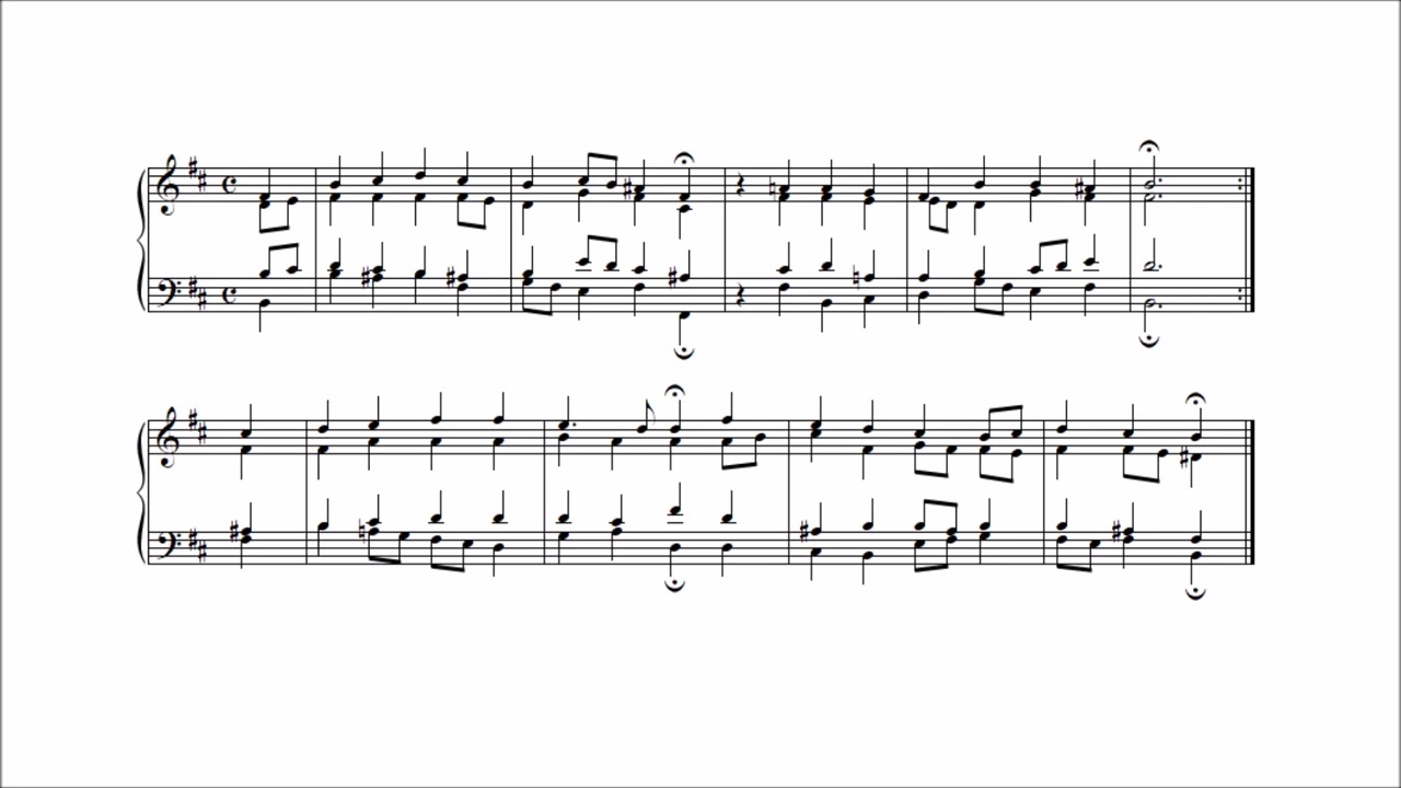 Bach 371 Chorales, No.62 Wer nur den lieben Gott lässt walten
