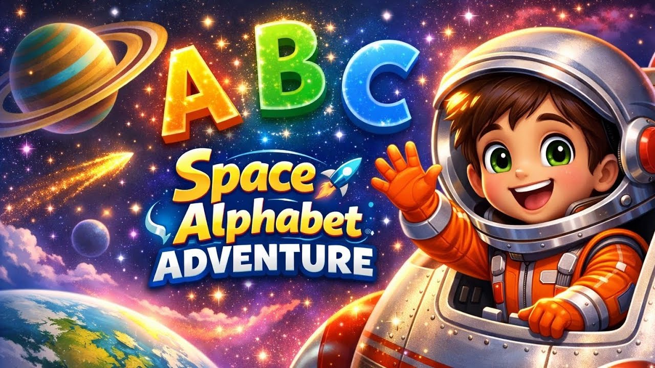 ABC Song in Space 🚀 | Fun A-Z Alphabet Adventure for Kids | Wonder Kids TV