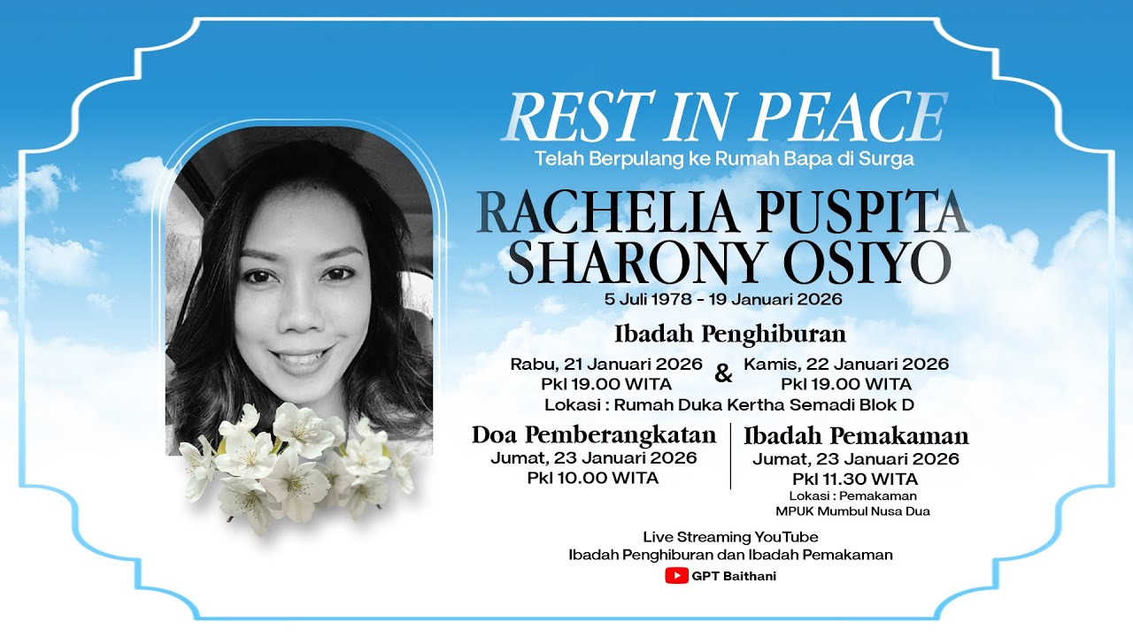 Ibadah Penghiburan Alm. Lely Osiyo - 21 Jan 2026