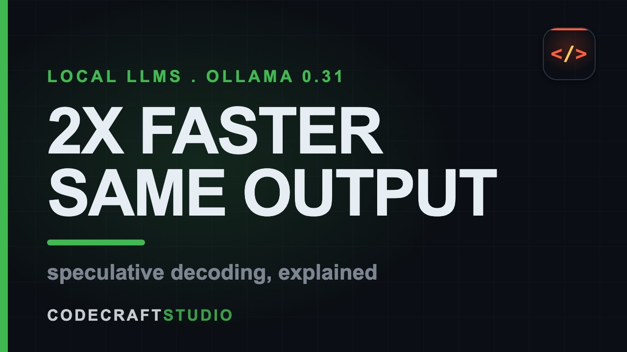 How Local LLMs Suddenly Got Twice As Fast: Speculative Decoding Explained