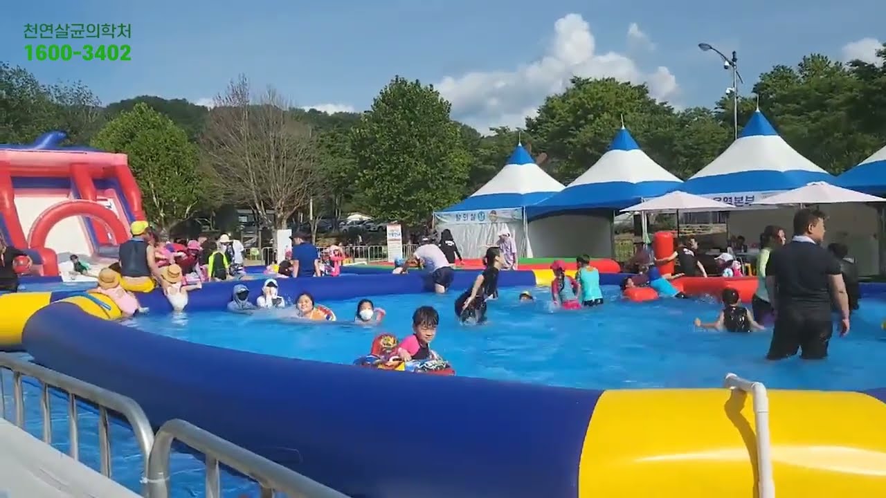 쿨링포그 야외 에어컨 축제 행사장 온도저감 2022 합천 바캉스 축제 설치 사례