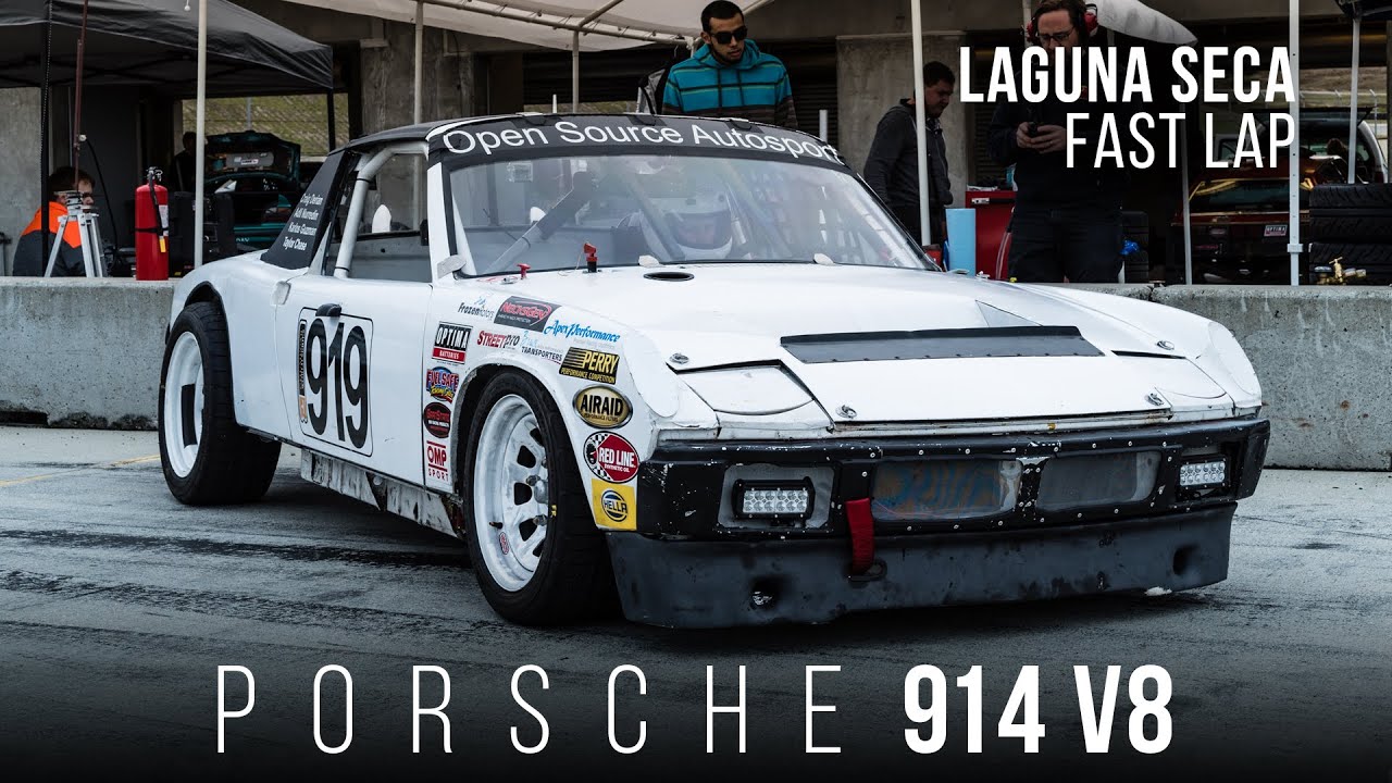 Porsche 914 V8 | Fast Lap | Laguna Seca ChumpCar 2015 | Open Source Autosport