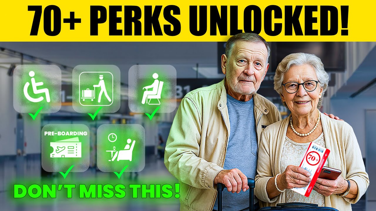 Flying After 70? These 8 Secret AIRLINE BENEFITS Will Blow Your Mind