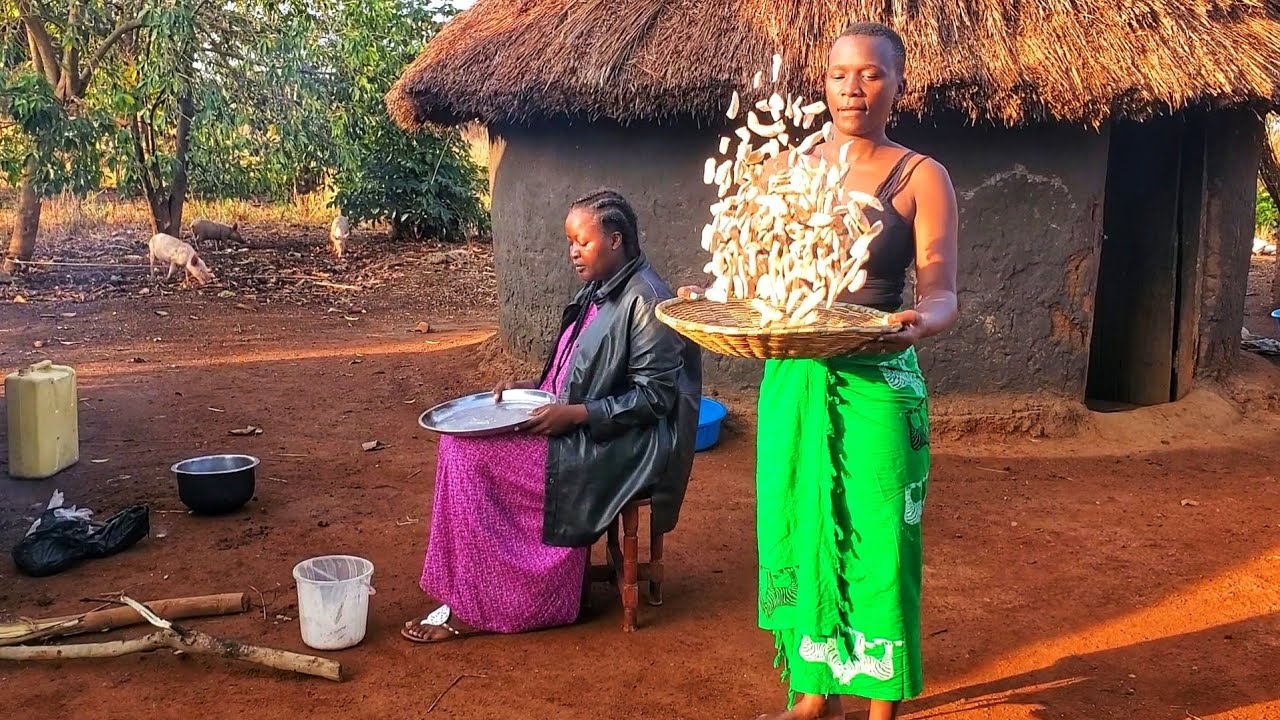 Cooking Tasty African Village Snacks Ft @Kimberleykhas // African Village Life