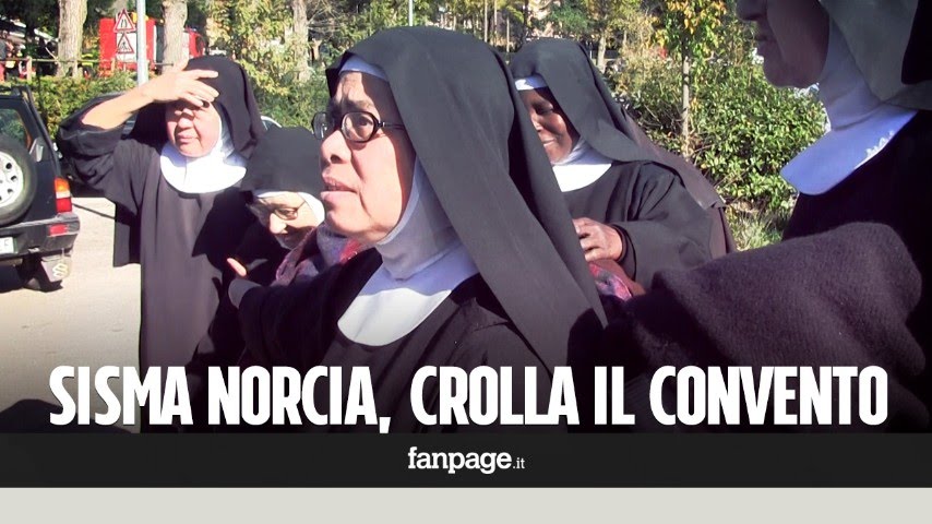 Crolla il convento di Norcia, le suore: 