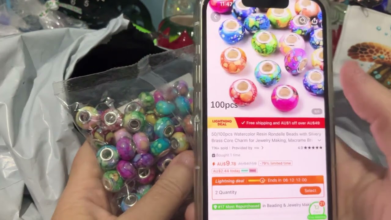 #temu jewellery making haul and my WIPS