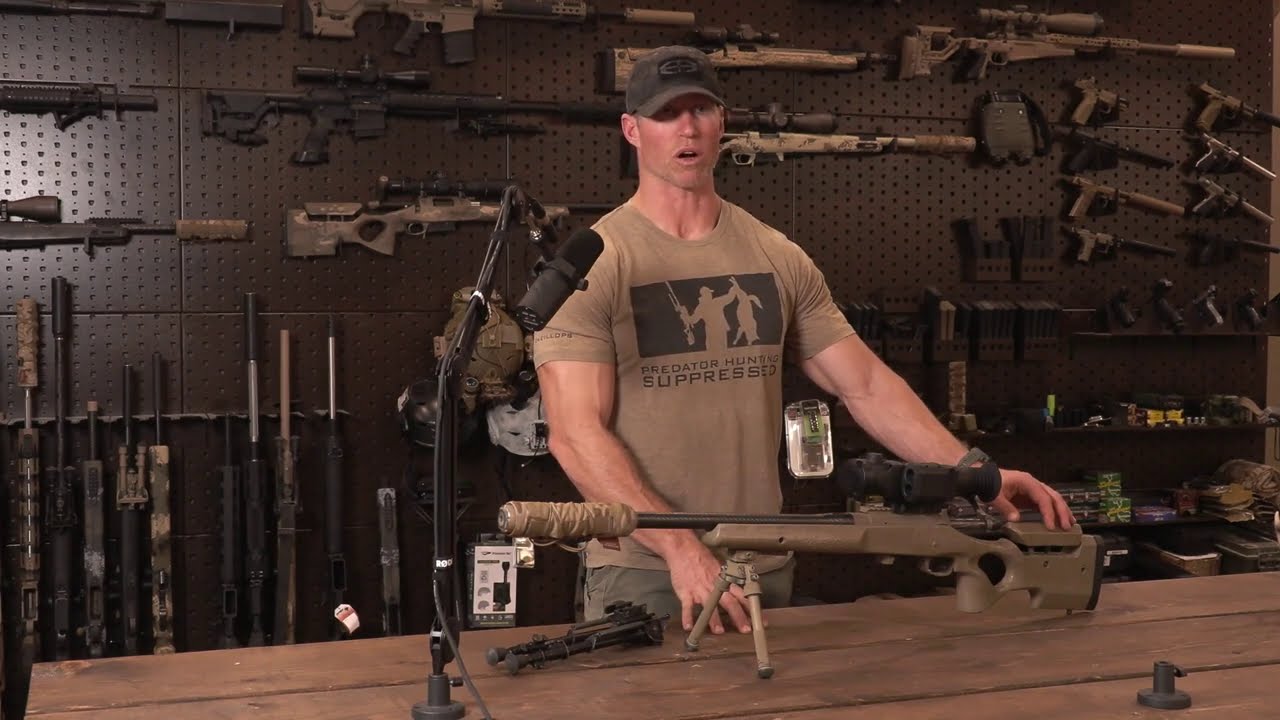 Custom 22-250 Suppressed with the ALL NEW PULSAR, XP50LRF MK2 Thermal Scope.