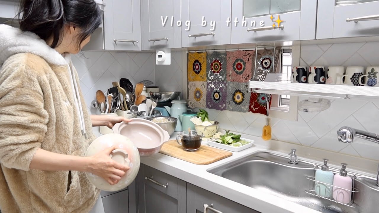 Корейский🇰🇷Вещи, которые делают меня счастливым. Готовим, вяжем и вы, ребята🤍