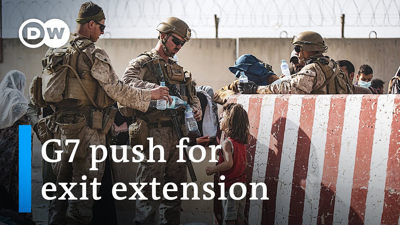 Afghanistan: G7 countries want the US to extend the evacuation deadline past August 31 | DW News