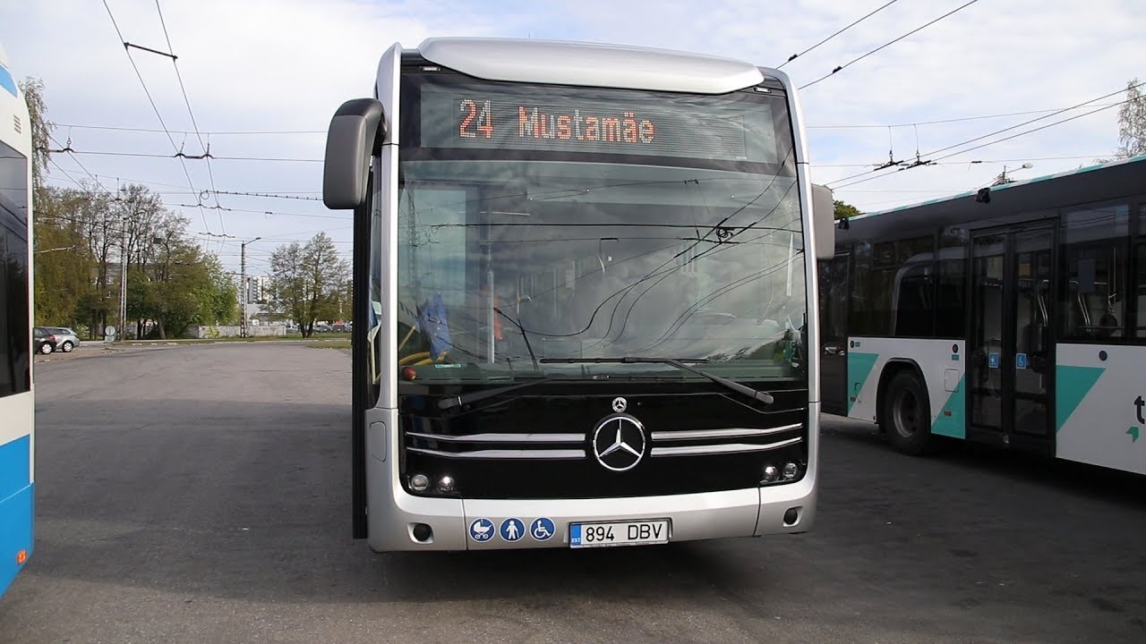 Mercedes - Benz eCitaro test run in Tallinn