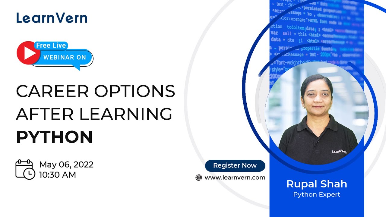 Webinar on Career Options after Learning Python